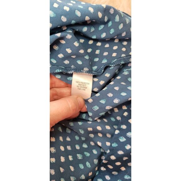 Croft & Barrow Sz XXL Popover Multiprint Button Up Sleeveless Top *Please Read - Picture 7 of 9